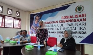 0411 - Gelar Sosbang di Teluk Lerong, Puji Harap Masyarakat Pahami Arti Pancasila