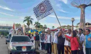 Pelepasan Kirab Pemilu di Kabupaten Kutai Kartanegara