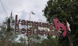 Suasana Kampung Kopi Luwak di Kukar