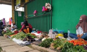 Suasana Pasar Induk Sangatta Utara