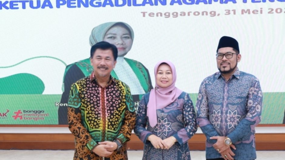 Sekda Kukar, Sunggono saat menhadiri pisah sambut Ketua PA Tenggarong.