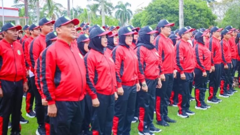 Pelepasan Kontingen Kukar menuju Porprov Korpri III 2024 di Paser